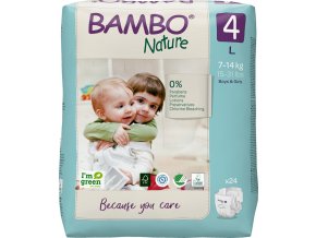 BAMBO Nature Plienky jednorazové 4 L (7-14 kg) 24 ks