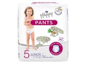 BELLA HAPPY Pants Nohavičky plienkové jednorazové 5 Junior (11-18 kg) 22 ks