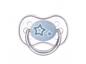 CANPOL BABIES Cumlík silikónový symetrický 6-18m Newborn Baby - modrá