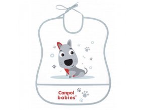 CANPOL BABIES Podbradník plastový mäkký Cute Animals psík
