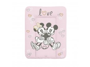 CEBA Podložka prebaľovacia mäkká na komodu (50x70) Disney Minnie & Mickey Pink