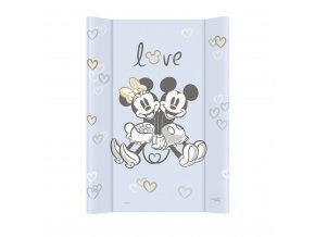 CEBA Podložka prebaľovacia s pevnou doskou COMFORT (50x70) Disney Minnie & Mickey Blue