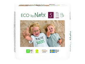 ECO BY NATY PANTS Nohavičky plienkové jednorazové 5 (12-18 kg) 20 ks