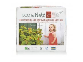 ECO BY NATY Plienky jednorazové 4+ (9-20 kg) 24 ks