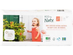 ECO BY NATY Plienky jednorazové 4+ (9-20 kg) 42 ks - ECONOMY PACK