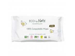 ECO BY NATY Sensitive 56 ks, bez vône - vlhčené obrúsky