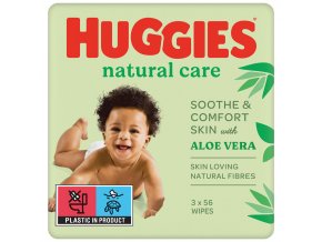 HUGGIES® Natural Triplo Obrúsky vlhčené 56x3 ks