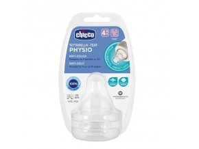 CHICCO Cumlík na fľašu Perfect 5/Well-Being fyziologický rýchly prietok 4m+ 2 ks