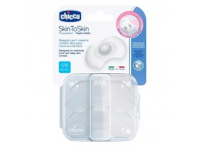 CHICCO Chránič bradaviek SkinToSkin silikón 2 ks S/M