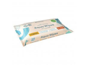 AQUA WIPES BIO Aloe Vera 100% rozložiteľné obrúsky, 99% vody, 64ks