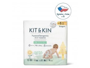 KIT & KIN Plienky jednorazové eko 5 (11 kg+) 30 ks