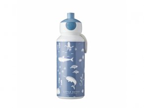 LITTLE DUTCH Fľaša na pitie 400 ml Ocean Blue