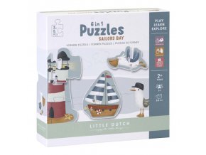 LITTLE DUTCH Puzzle 6v1 Námornícký záliv