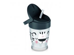 LOVI Môj hrnček so slamkou Salt&Pepper Junior 250 ml