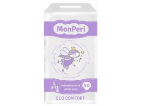 MONPERI Eco Comfort Plienky jednorazové L (8-13 kg) 50 ks
