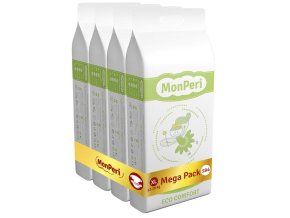 MONPERI Eco Comfort Plienky jednorazové XL (12-16 kg) 184 ks - Mega Pack