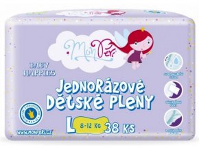 MONPERI Klasik Plienky jednorazové L (8-12 kg) 38 ks