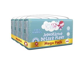 MONPERI Klasik Plienky jednorazové M (5-8 kg) 168 ks - Mega Pack