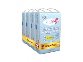 MONPERI Klasik Plienky jednorazové S (3-6 kg) 200 ks - Mega Pack