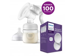 Philips AVENT Odsávačka mat. mlieka manuálna + Vložky do podprsenky jednorazové 24 ks