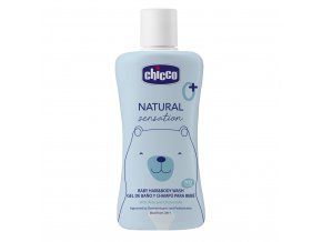 CHICCO Šampón na vlasy a telo Natural Sensation s aloe a kamilkou 200ml, 0m+