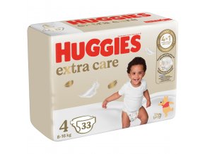 HUGGIES® Plienky jednorázové Extra Care 4 (8-14 kg) 33 ks