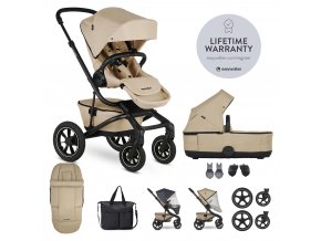 EASYWALKER Set XXL kočík kombinovaný Jimmey Air Sand Taupe s príslušenstvom