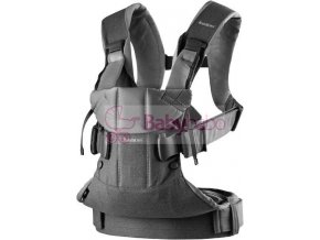 BabyBjörn - ergonomický nosič ONE cotton, Denim grey/Dark grey