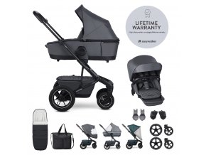 EASYWALKER Set XXL kočík kombinovaný Harvey5 Air Premium Mineral Grey s príslušenstvom