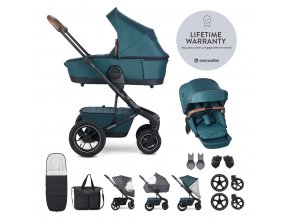 EASYWALKER Set XXL kočík kombinovaný Harvey5 Air Premium Jade Green s príslušenstvom