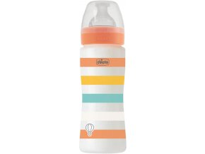 CHICCO Fľaša dojčenská Well-being silikón 330ml uni