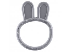 Silikonové kousátko Rabbit, Dove Grey