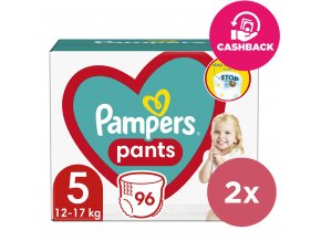 2x PAMPERS Pants Nohavičky plienkové jednorazové 5 (11-18 kg) 96 ks - MEGA PACK