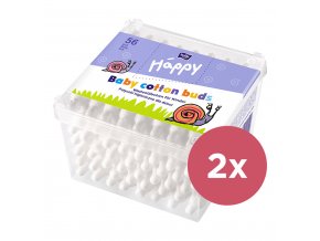 2x BELLA HAPPY - Vatové tyčinky 56 ks