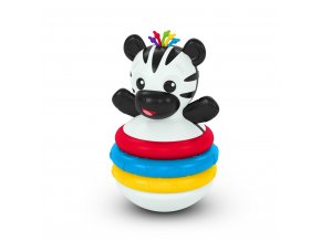 BABY EINSTEIN Hryzačka stohovacia zebra Stack & Wobble Zen™ 3m+