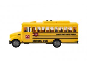 TEDDIES Autobus školský na zotrvačník 27 cm