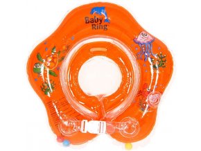 BABY RING Kruh na kúpanie 0-24 m - oranžový