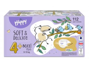 2x BELLA HAPPY Baby Plienky jednorazové Maxi Plus Box 9-15 kg 56 ks