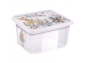 Úložný box s víkem 45l "Bambi" "Bambi", Transparent