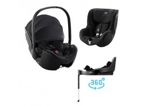 Autosedačka set Baby-Safe Pro + Vario Base 5Z + autosedačka Dualfix 5z, Galaxy Black