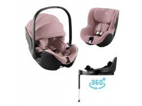 Autosedačka set Baby-Safe Pro + Vario Base 5Z + autosedačka Dualfix 5z, Dusty Rose