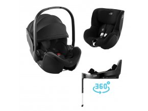 Autosedačka set Baby-Safe Pro + Vario Base 5Z + autosedačka Dualfix 5z, Space Black