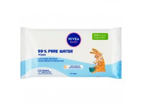 NIVEA BABY Obúsky čistiace 99% Pure Water 57 ks