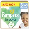 PAMPERS Plienky jednorázové Harmonie Baby veľ. 5, 66 ks, 11kg-16kg