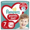 PAMPERS Nohavičky plienkové Pants veľ. 7, 42 ks, 17kg+