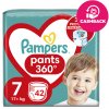 PAMPERS Nohavičky plienkové Pants veľ. 7, 42 ks, 17kg+