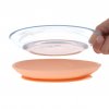Dish Set Glass/Silicone apricot
