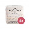 8x KOLORKY DAY Plienky jednorazové eko, dážď&dúhy M (5-8 kg) 21 ks