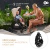 KINDERKRAFT SELECT Kočík kombinovaný Yoxi 2v1 Pure Black