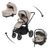 ZOPA Set kočík Move Cross 5 + hlboká korba Move XL 5 + autosedačka XM podľa vlastného výberu, Ivory Beige